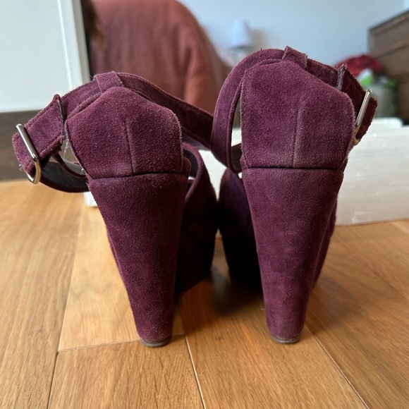 Loeffler Randall Suede Crisscross Wedges, size 8.5, GUC - Picture 5 of 7